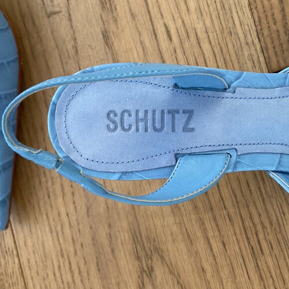 Schutz Paola Mid Slingback Pointed Toe Pump - Picture 9 of 15